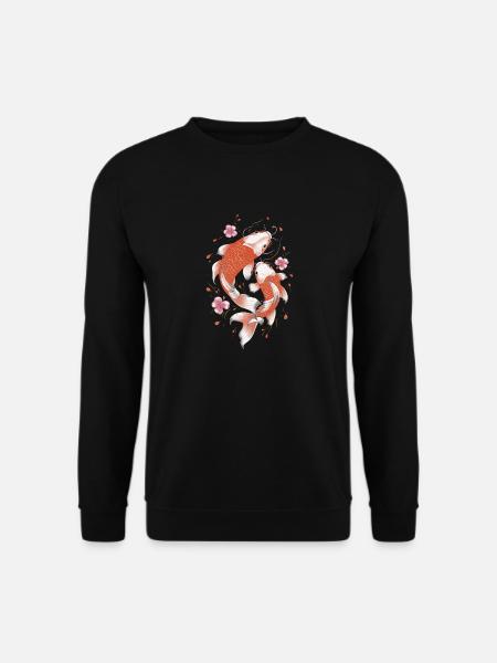 Koi Poisson Carpe Japon Chine Poisson - Sweat-shirt Unisexe - noir