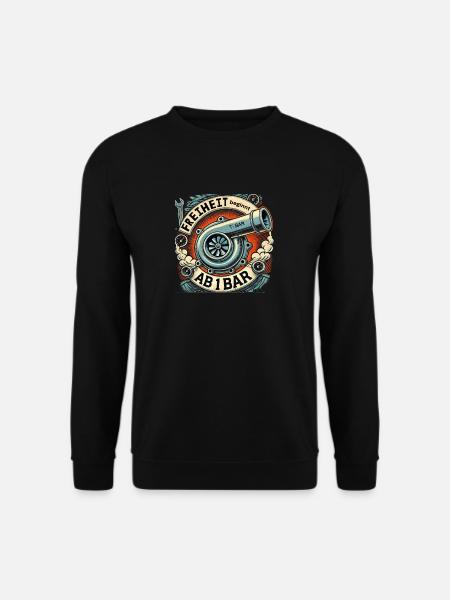 Freiheit beginnt ab ein Bar - Unisex Pullover - Schwarz