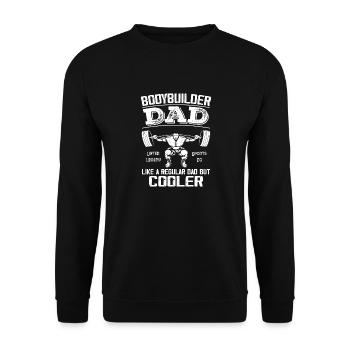 Bodybuilder Dad Like Regular Dad But Cooler - Dad - Sweat-shirt Unisexe - noir - Devant - Alina (178cm) & Michal (187cm)