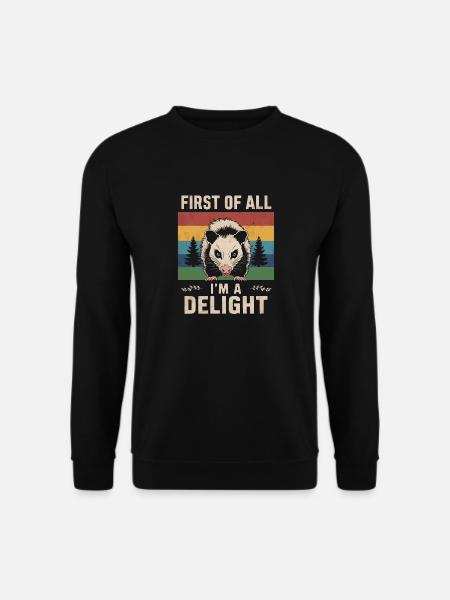 Opossum Possum Animal - Unisex Sweatshirt - black