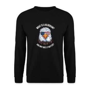 Lustig Sarkasmus sarkastischer Humor Ironie - Unisex Pullover - Schwarz - Vorne - Alina (178cm) & Michal (187cm)