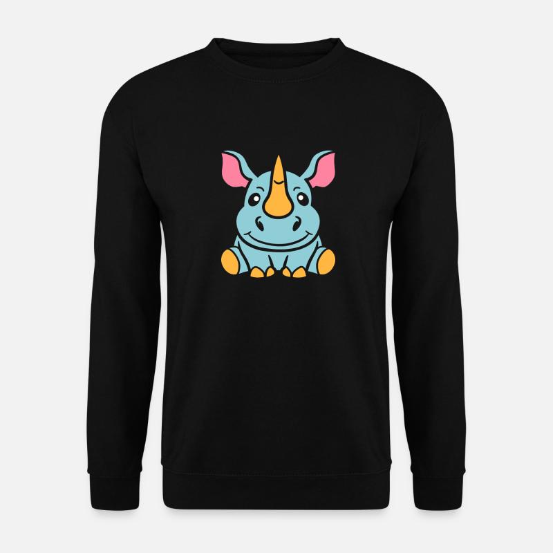 Nashorn - Unisex Pullover - Schwarz