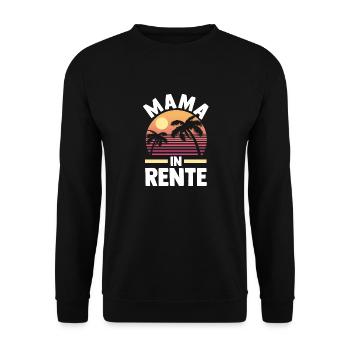 Pensioner Pension Pension Retirement Mother Mom - Unisex Sweatshirt - black - Front - Alina (178cm) & Michal (187cm)