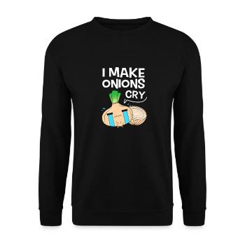 Onion - Unisex Sweatshirt - black - Front - Alina (178cm) & Michal (187cm)