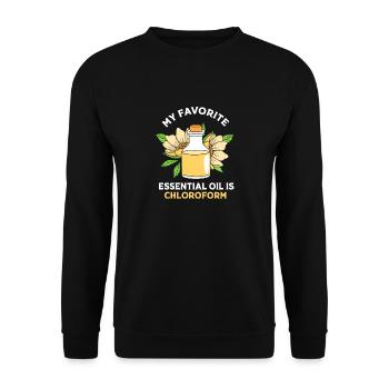 Essential oil - Unisex Sweatshirt - black - Front - Alina (178cm) & Michal (187cm)