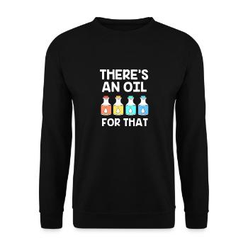 Huile essentielle - Sweat-shirt Unisexe - noir - Devant - Alina (178cm) & Michal (187cm)