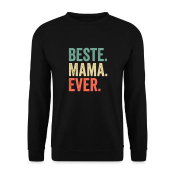 Meilleure maman de tous les temps - Sweat-shirt Unisexe - noir - Devant - Alina (178cm) & Michal (187cm)