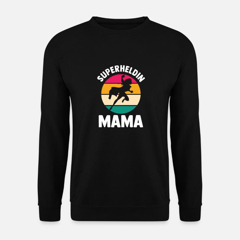 Mutter Superheldin Mama - Unisex Pullover - Schwarz