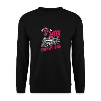 Appelez-moi jolie et emmenez-moi regarder - Sweat-shirt Unisexe - noir - Devant - Alina (178cm) & Michal (187cm)