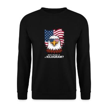 Lustig Sarkasmus sarkastischer Humor Ironie - Unisex Pullover - Schwarz - Vorne - Alina (178cm) & Michal (187cm)