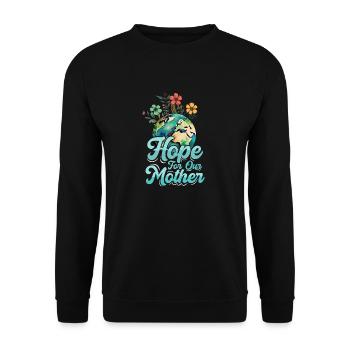 Jour de la Terre, espoir, environnement, célébration du Jour de la Terre - Sweat-shirt Unisexe - noir - Devant - Alina (178cm) & Michal (187cm)