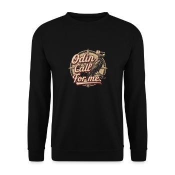 Nordischen Mythologie Wikinger-Raben für einen - Unisex Pullover - Schwarz - Vorne - Alina (178cm) & Michal (187cm)