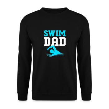Swimming Swimmers Swimming Pool Swimming Instructors - Unisex Sweatshirt - black - Front - Alina (178cm) & Michal (187cm)