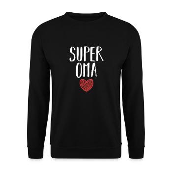 Grand-mère Mamie - Sweat-shirt Unisexe - noir - Devant - Alina (178cm) & Michal (187cm)