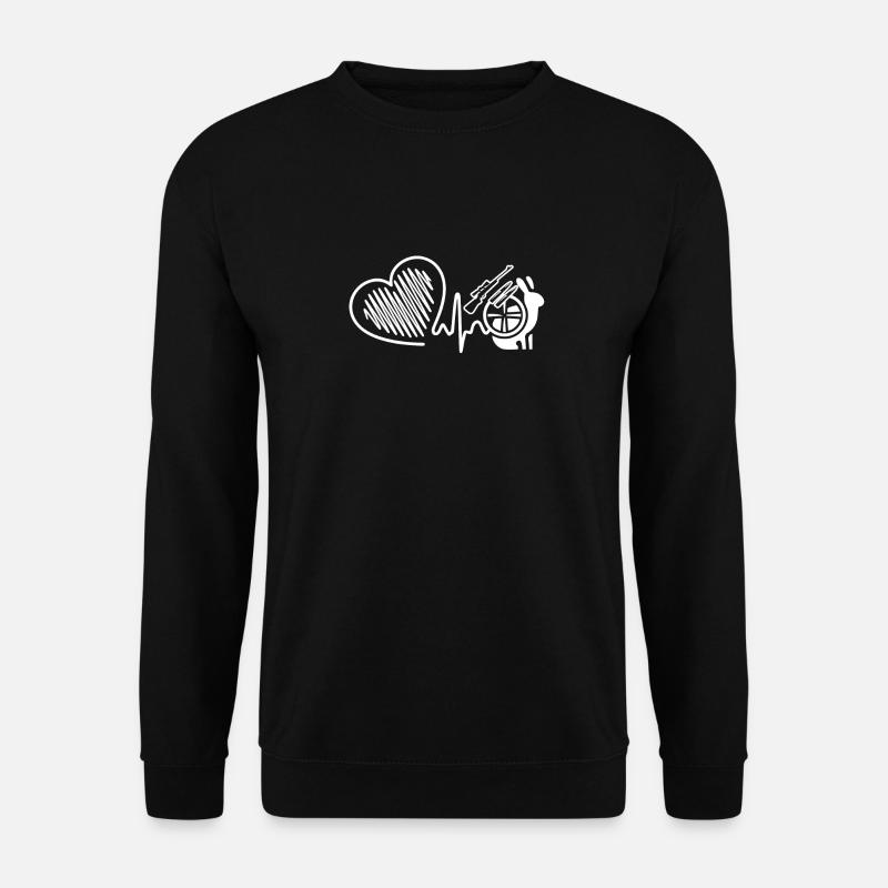 Hunter Hunter Heartbeat - Unisex Sweatshirt - black