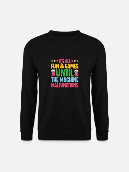 Gumball Machine Chewing Gum Machine - Unisex Sweatshirt - black