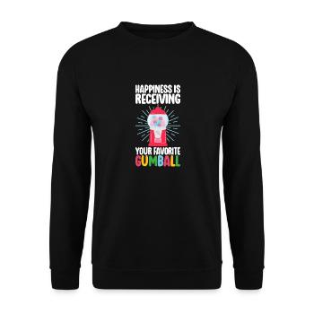 Gumball Machine Chewing Gum Machine - Unisex Sweatshirt - black - Front - Alina (178cm) & Michal (187cm)