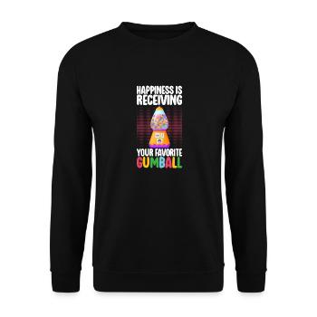 Gumball Machine Chewing Gum Machine - Unisex Sweatshirt - black - Front - Alina (178cm) & Michal (187cm)