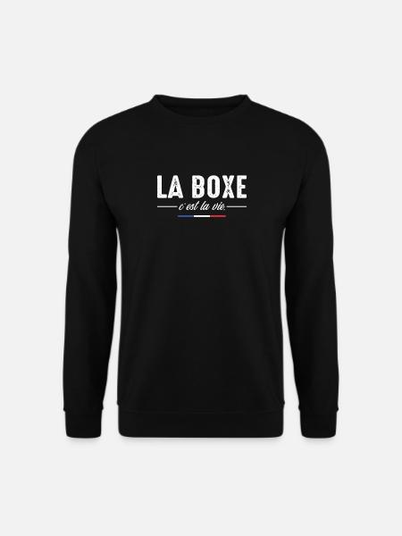 Boxing is life Boxer boxing fan boxing Funny - Unisex Sweatshirt - black