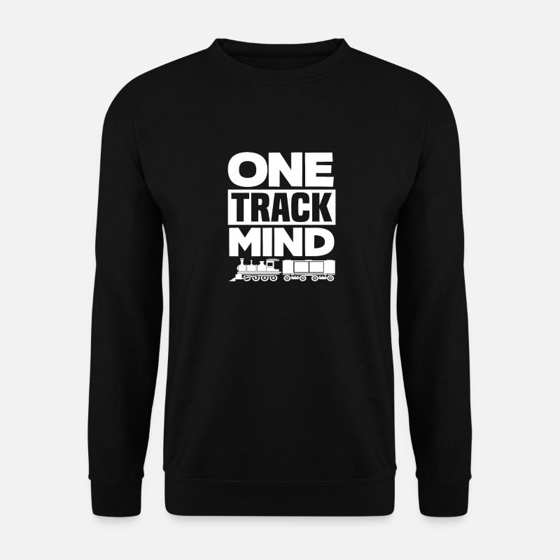 Single-track idea: railway, train - Unisex Sweatshirt - black