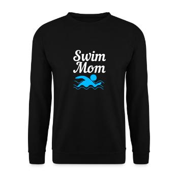 Swimming Swimmers Swimming Pool Swimming Instructors - Unisex Sweatshirt - black - Front - Alina (178cm) & Michal (187cm)