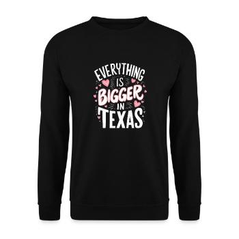 Texas State Texans Texas - Unisex Sweatshirt - black - Front - Alina (178cm) & Michal (187cm)