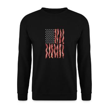 États-Unis Amérique Drapeau Patriotes - Sweat-shirt Unisexe - noir - Devant - Alina (178cm) & Michal (187cm)