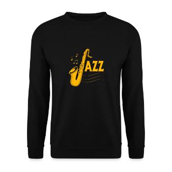 Saxophoniste saxophoniste - Sweat-shirt Unisexe - noir - Devant - Alina (178cm) & Michal (187cm)