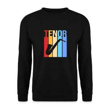 Saxophoniste saxophoniste - Sweat-shirt Unisexe - noir - Devant - Alina (178cm) & Michal (187cm)