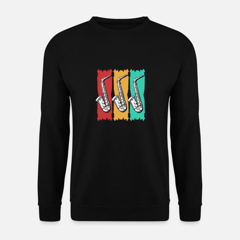 Saxophon Saxophonist - Unisex Pullover - Schwarz