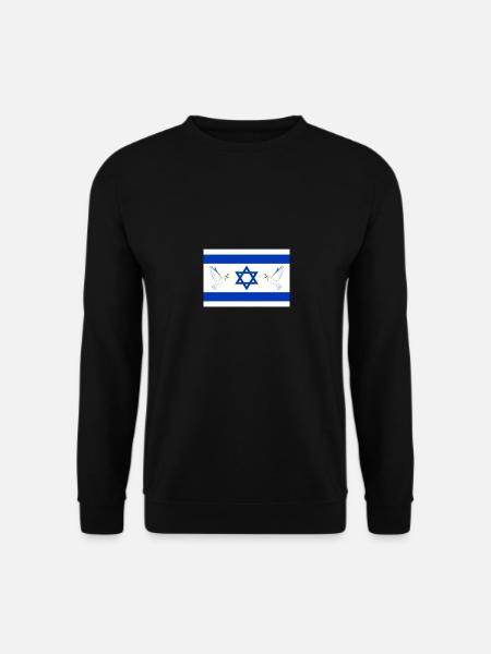 Israël Drapeau Colombe de la Paix Paix Moyen-Orient - Sweat-shirt Unisexe - noir