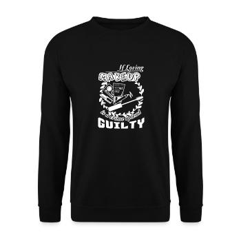 Makeup Artist If Loving Makeup Is Crime - Unisex Sweatshirt - black - Front - Alina (178cm) & Michal (187cm)