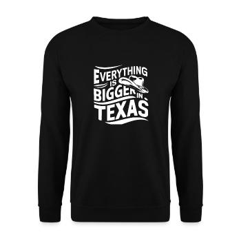Texas State Texans Texas - Unisex Sweatshirt - black - Front - Alina (178cm) & Michal (187cm)