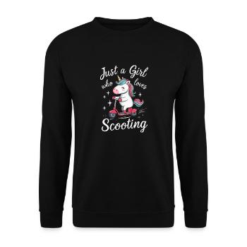Trottinette freestyle Trottinette Skater - Sweat-shirt Unisexe - noir - Devant - Alina (178cm) & Michal (187cm)
