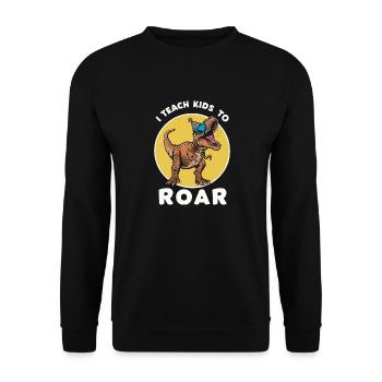 Logopäde Logopädie Sprachtherapie - Unisex Pullover - Schwarz - Vorne - Alina (178cm) & Michal (187cm)