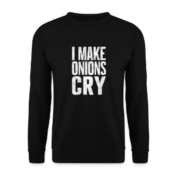 Drôle, sarcasme, humour sarcastique, ironie - Sweat-shirt Unisexe - noir - Devant - Alina (178cm) & Michal (187cm)