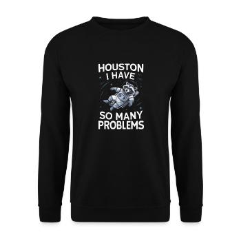 Raton laveur - Sweat-shirt Unisexe - noir - Devant - Alina (178cm) & Michal (187cm)
