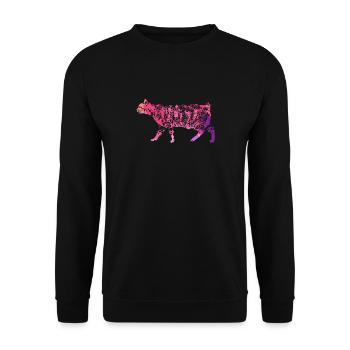 Manx cat Manx cat Colorful - Unisex Sweatshirt - black - Front - Alina (178cm) & Michal (187cm)