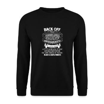 Photographer Back Off I'm A Photographer - Unisex Sweatshirt - black - Front - Alina (178cm) & Michal (187cm)