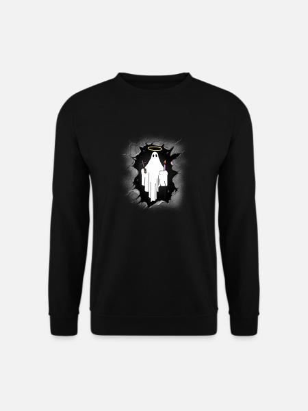 Geist Geister Mitternacht Halloween Geisterstunde - Unisex Pullover - Schwarz
