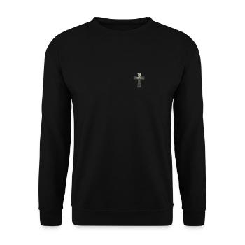 Jesus Christ Christian Christianity God Bible - Unisex Sweatshirt - black - Front - Alina (178cm) & Michal (187cm)