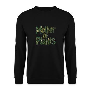 Mutter der Pflanzen Naturliebhaber - Unisex Pullover - Schwarz - Vorne - Alina (178cm) & Michal (187cm)