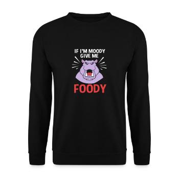 Hippopotame - Sweat-shirt Unisexe - noir - Devant - Alina (178cm) & Michal (187cm)