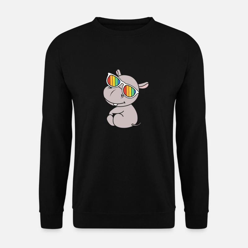 Hippopotamus - Unisex Sweatshirt - black