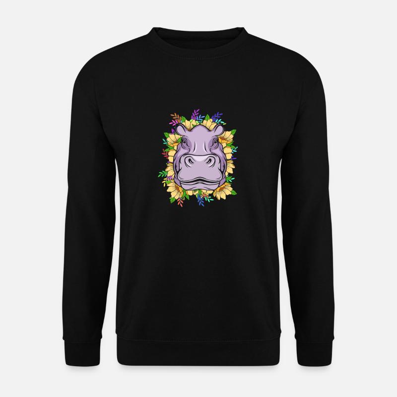 Hippopotamus - Unisex Sweatshirt - black