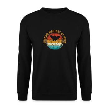 Enchantement du monde des ombres chinoises - Sweat-shirt Unisexe - noir - Devant - Alina (178cm) & Michal (187cm)