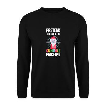 Machine à chewing-gum Machine à chewing-gum - Sweat-shirt Unisexe - noir - Devant - Alina (178cm) & Michal (187cm)