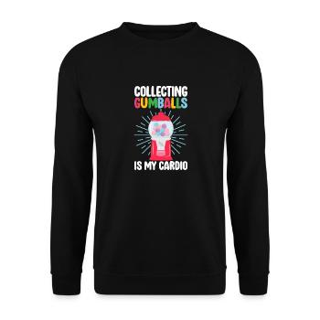 Machine à boules de gomme - Sweat-shirt Unisexe - noir - Devant - Alina (178cm) & Michal (187cm)