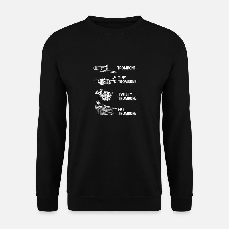 Posaune - Unisex Pullover - Schwarz
