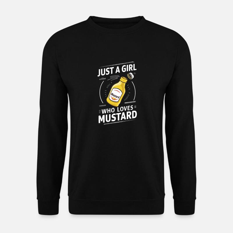 Senf Gelber Senf Lecker Essen Scharfer Senf - Unisex Pullover - Schwarz